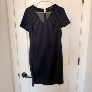 Banana Republic Navy Pinstripe Dress